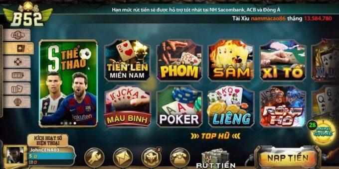 Trải Nghiệm Các Trò Chơi Đặc Sắc Trên B52